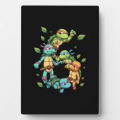 6th Birthday Sea Turtle Tortoise Theme Party 6 Yea Fotoplaat (voorkant)