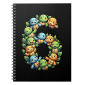 6th Birthday Sea Turtle Tortoise Theme Party 6 Yea Notitieboek (Voorkant)