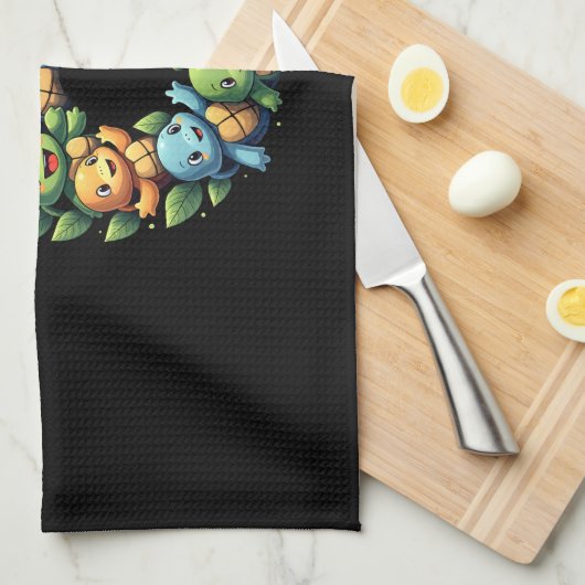 6th Birthday Sea Turtle Tortoise Theme Party 6 Yea Theedoek (Quarter Fold)