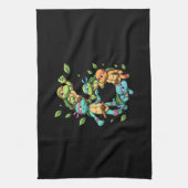 6th Birthday Sea Turtle Tortoise Theme Party 6 Yea Theedoek (Verticaal)