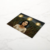 6th Century Light Orb Folie Feestdagen Briefkaart (Gedraaid)