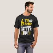 6th Grade Back To School 6th Grade Batter Up Softb T-shirt (Voorkant volledig)