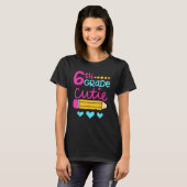 6th Grade Cutie First Day of School Back to School T-shirt (Voorkant volledig)