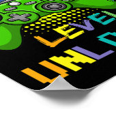 6th Grade Level Unlocked Video Game Back To School Poster (Hoek)