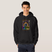 6th Grade School Vibes Team Retro Tie Dye 1st Day Hoodie (Voorkant volledig)