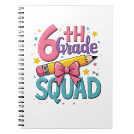 6th Grade Squad Terug naar School Notitieboek