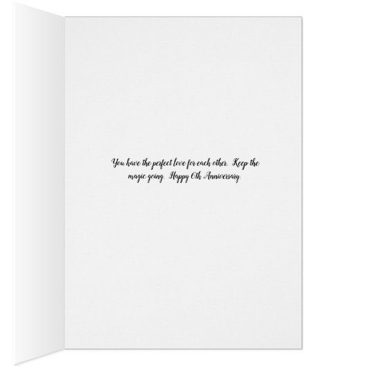 6th Weddenschap Jubileum Card Yellow Flowers (Binnen (Rechts))