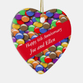 6th Wedding Anniversary Candy, Keramisch Ornament (Rechts)