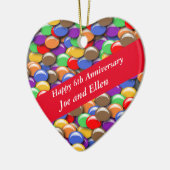 6th Wedding Anniversary Candy, Keramisch Ornament (Links)