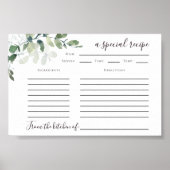 6x4 Eucalyptus Recept Kaart Printable Download Poster (Voorkant)