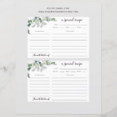 6x4 Eucalyptus Vrijgezellenfeest Recipe Kaart (Voorkant)