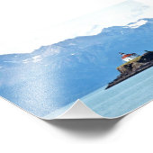 6x4 foto vuurtoren Alaska Afdruk (Hoek)