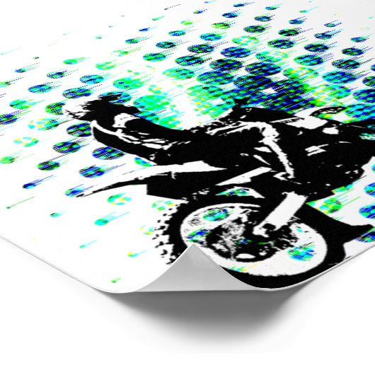 6x4 Poster van rimpels (halfgloss) (Hoek)