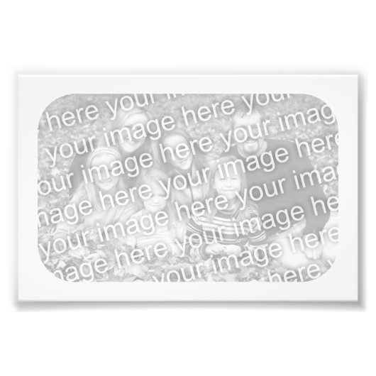 6x4 White Lijst Foto Foto Afdruk (Voorkant)