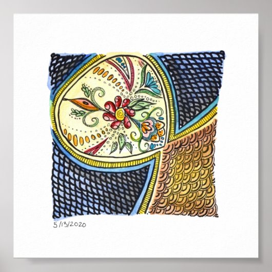 6x6 Afdrukken - 5-13-2020 Poster (Voorkant)