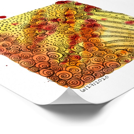 6x6 afdrukken - 6-27-2020 poster (Hoek)