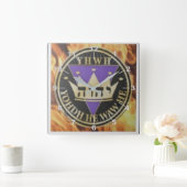 6x6 Divine Blaze Ceramic Tegel Vierkante Klok (Huis)