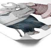 6x6 Elephants in Love Print (Hoek)