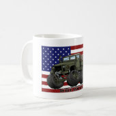 6x6 M35 2-1/2 ton vrachtwagen Koffiemok (Voorkant links)