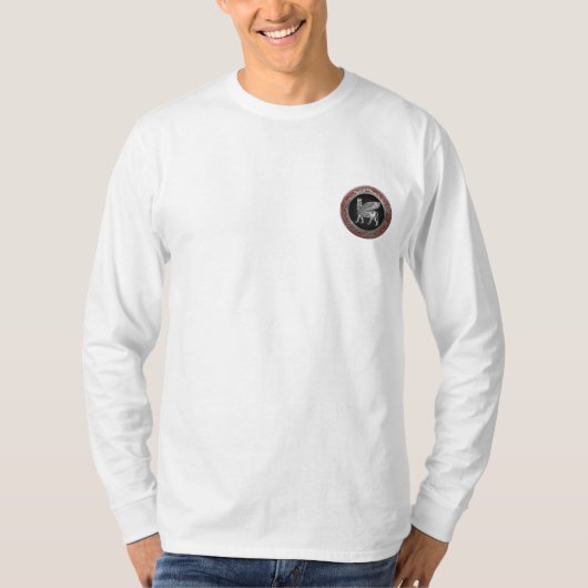 [700] Assyrian Winged Bull - Silver Lamassu T-shirt (Voorkant)