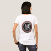 [700] Assyrian Winged Bull - Silver Lamassu T-shirt (Achterkant volledig)
