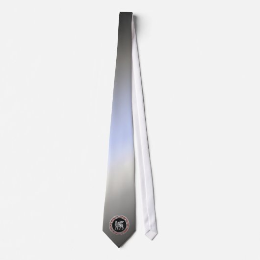 [700] Babylonische scharnieren [zilver] [3D] Stropdas (Voorkant)