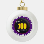 700 Bowling-reeks Keramische Bal Ornament (Voorkant)