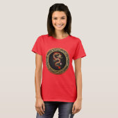 [700] Golden Chinese Dragon Fucanglong T-shirt (Voorkant volledig)