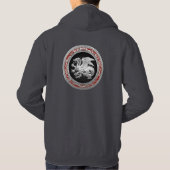 [700] IJslandse draak, Landvætir [Silver] Hoodie (Achterkant)
