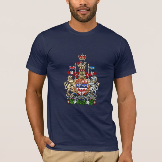 [700] Kat van wapens van Canada [3D] T-shirt (Voorkant)