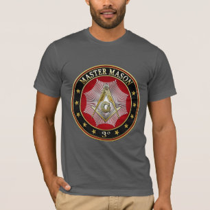 [700] Master Mason - 3rd Gradenplein en -kompassen T-shirt