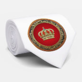 [700] Princess King-Queen Crown [Belg.Gold] Stropdas (Opgerold)