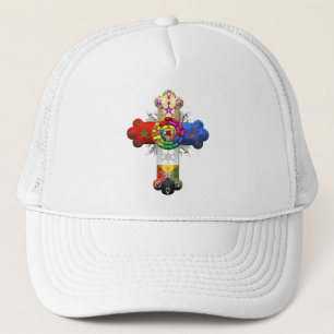[700] Rosy Cross (Roos Croix) Trucker Pet
