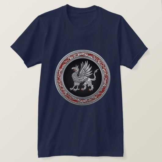 [700] Sacred Silver Griffin T-shirt (Design voorkant)