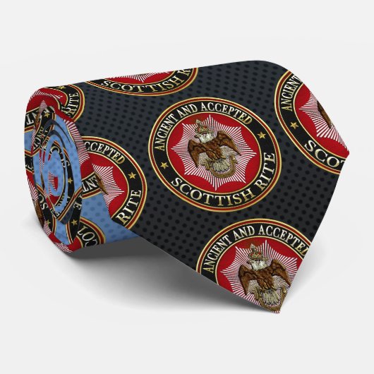 [700] Scottish Rite Double-kopeagle Stropdas (Opgerold)