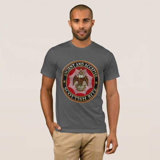 [700] Scottish Rite Double-kopeagle T-shirt (Voorkant volledig)