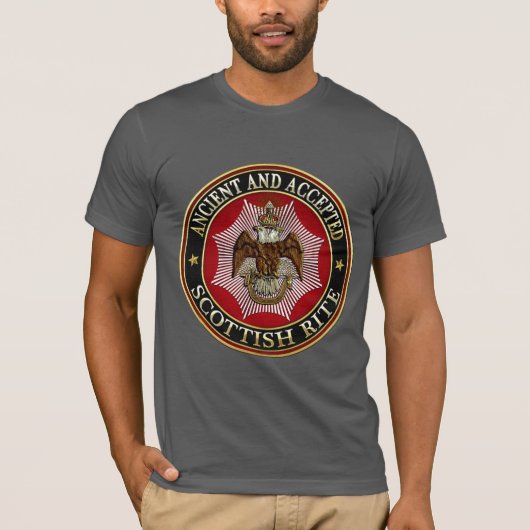 [700] Scottish Rite Double-kopeagle T-shirt (Voorkant)