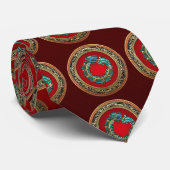 [700] Serpent God Quetzalcoatl [Jade] Stropdas (Opgerold)