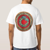 [700] Serpent God Quetzalcoatl [Jade] T-shirt (Achterkant)