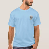 [700] Silver Human Skull. T-shirt (Voorkant)