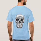 [700] Silver Human Skull. T-shirt (Achterkant)