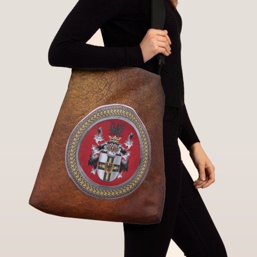 [700] Teutonische wapenschild Crossbody Tas (Dichtbij)