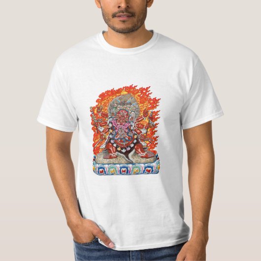 [700] Tibetaan Thangka - Wrathful Deity Hayagriva T-shirt (Voorkant)