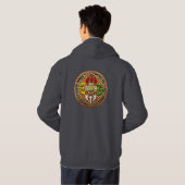 [700] Tibetan Double Dorje Mandala Hoodie (Achterkant volledig)