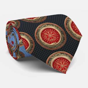 [700] Vegvisir - Viking Gold Magic Runass Stropdas