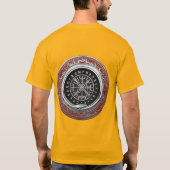 [700] Vegvisir - Viking Silver Magic Runass T-shirt (Achterkant)