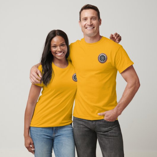 [700] Vegvisir - Viking Silver Magic Runass T-shirt (Unisex)