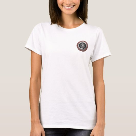 [700] Vegvisir - Viking Silver Magic Runass T-shirt (Voorkant)