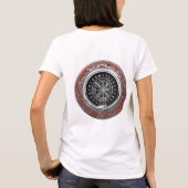 [700] Vegvisir - Viking Silver Magic Runass T-shirt (Achterkant)