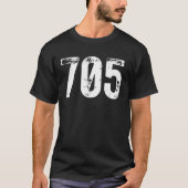 705 Area Code Sudbury on Mobile Telephone Area Cod T-shirt (Voorkant)